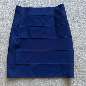 BCBGMaxazria Blue Bandage Skirt